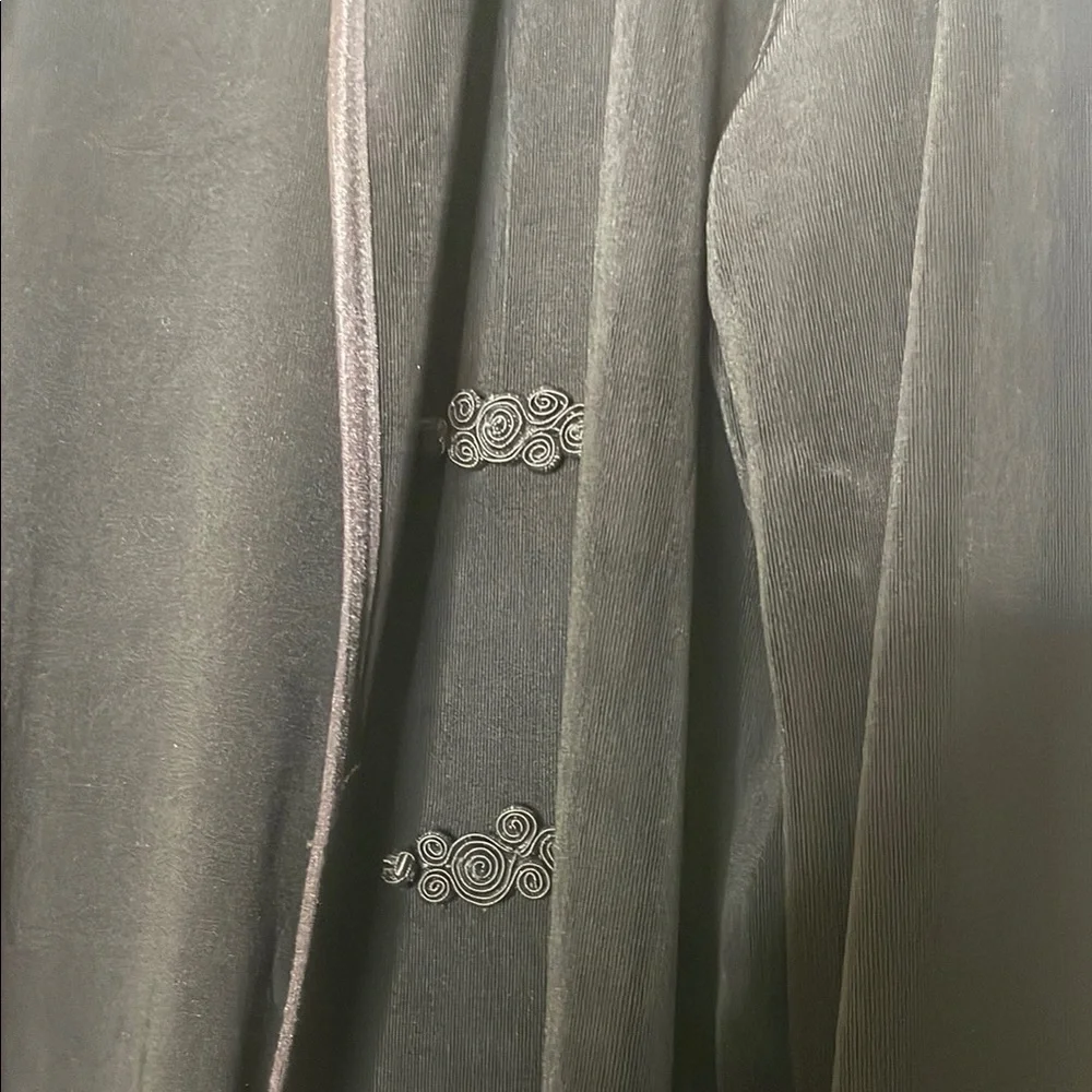 Chico's Black Blazer Shawl Collar Relaxed Fit - Picture 3 of 4